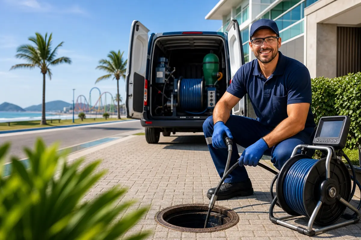 Desentupidora em Penha SC com atendimento profissional